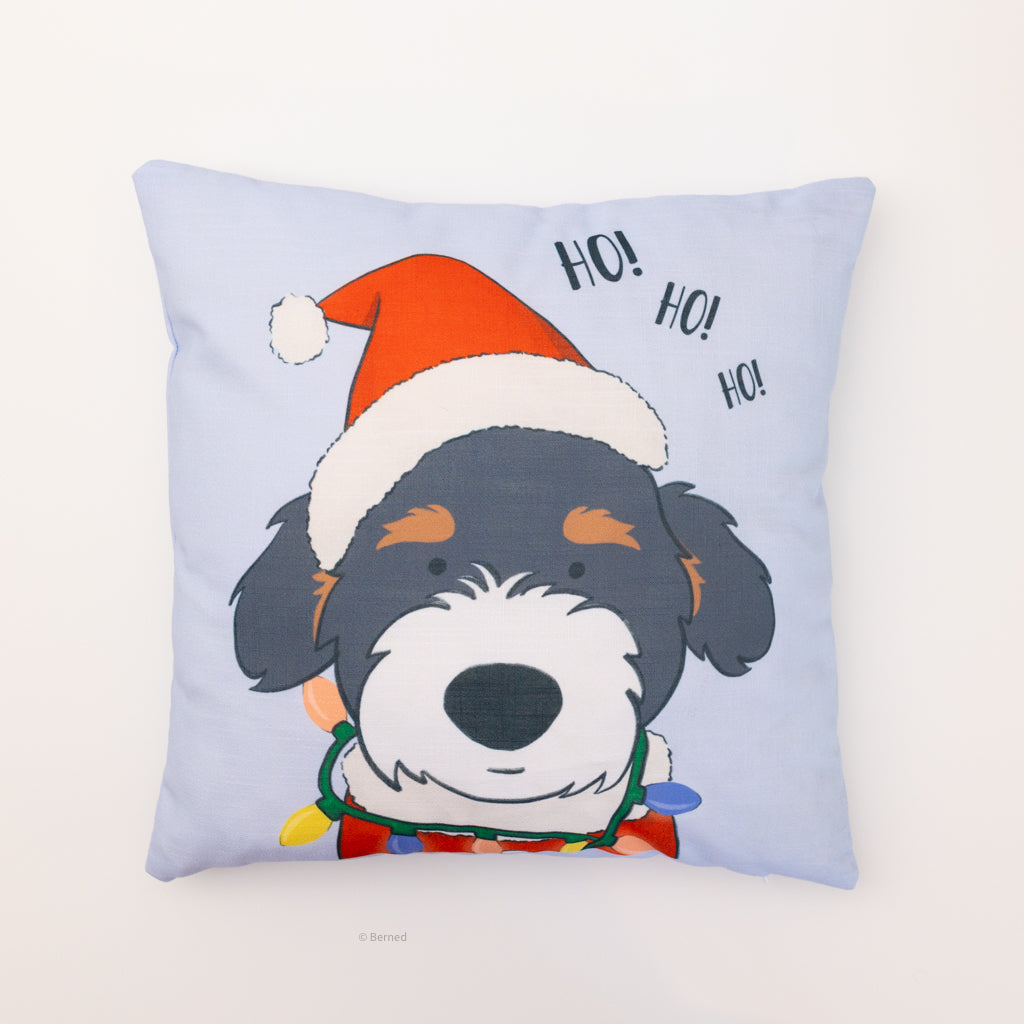 Santa Paws Pillow - pick your own doodle's color!