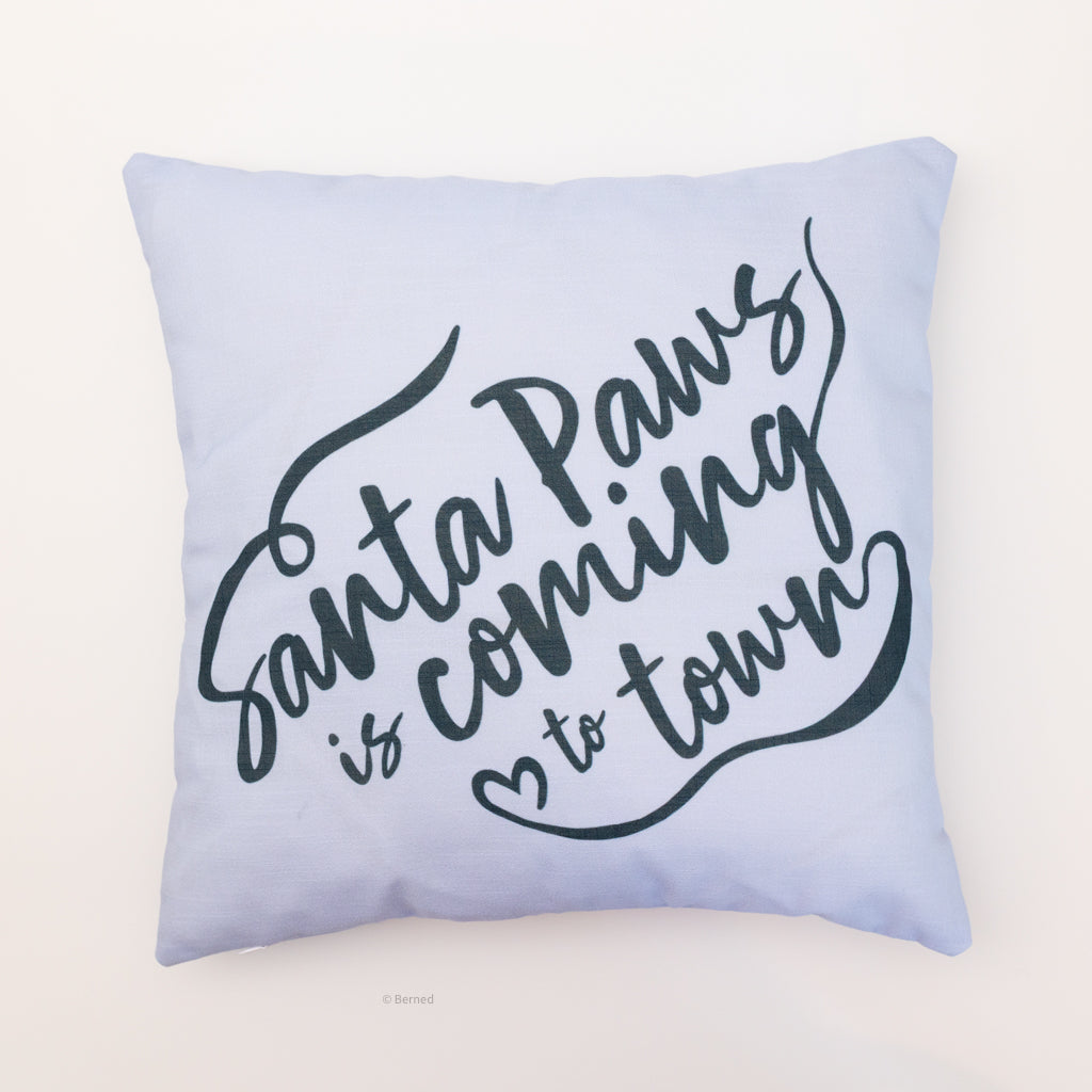 Santa Paws Pillow - pick your own doodle's color!