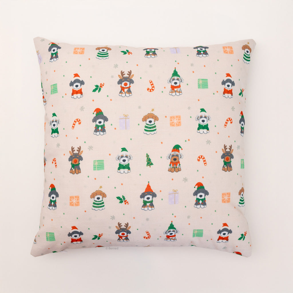 Holiday Doodle Pattern Pillow
