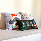 Holiday Doodle Pattern Pillow