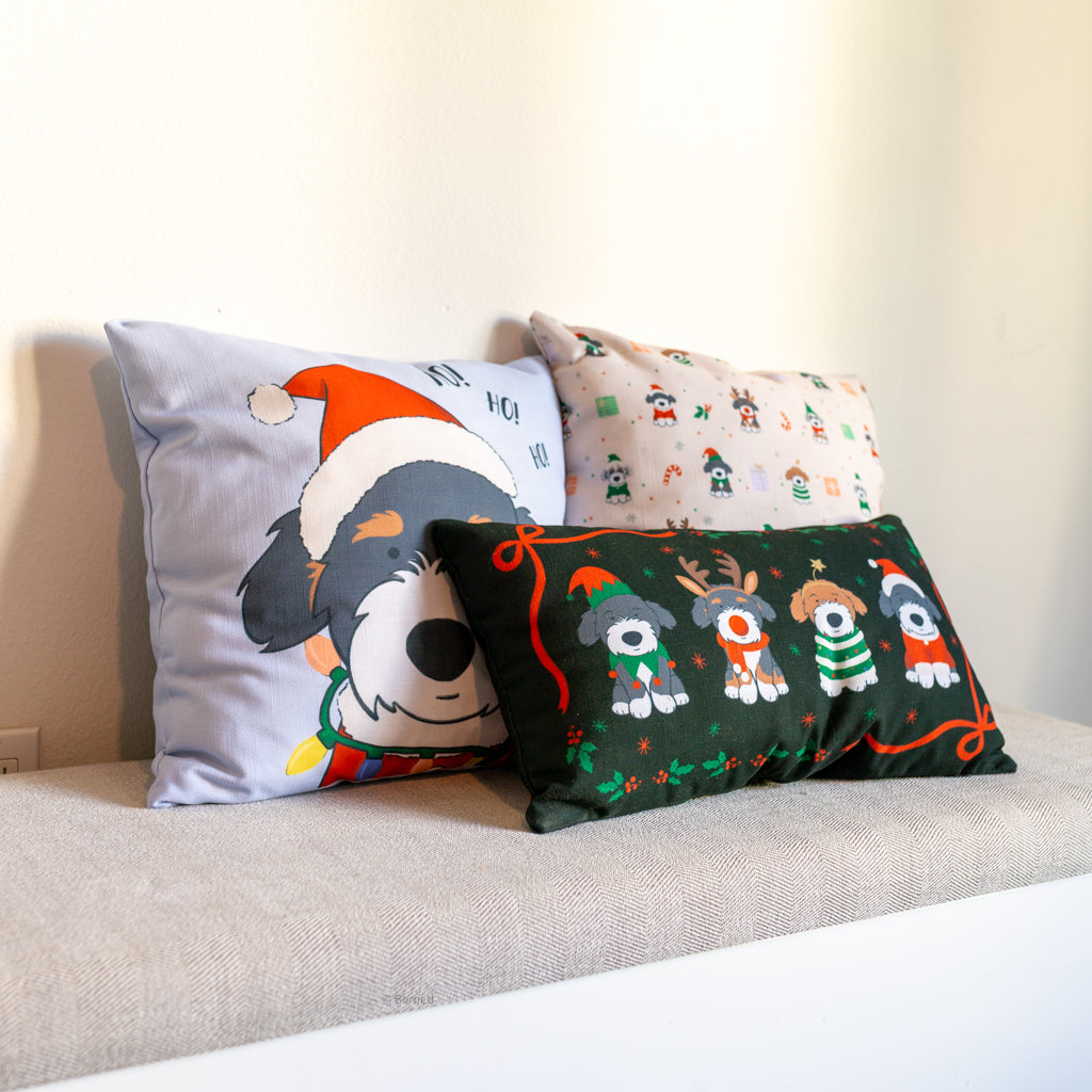 Holiday Doodle Pattern Pillow