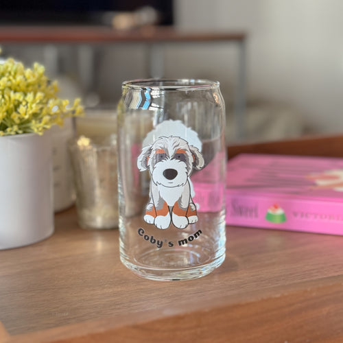 Doodle Parent Sipper Glass - add your doodle's name!